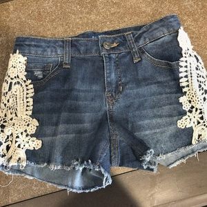 denim shorts